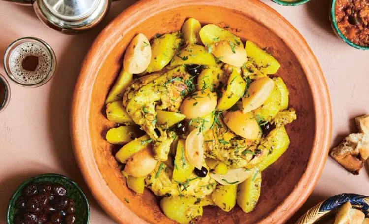Tajine poulet citron